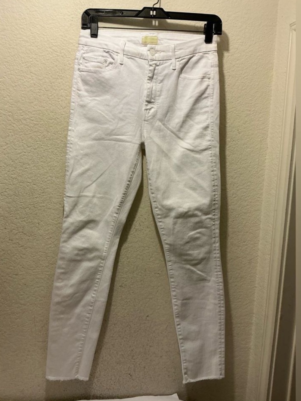 Mother High-Waisted Looker Ankle Fray Skinny Raw Hem Jeans Size 28 - Picture 6 of 10